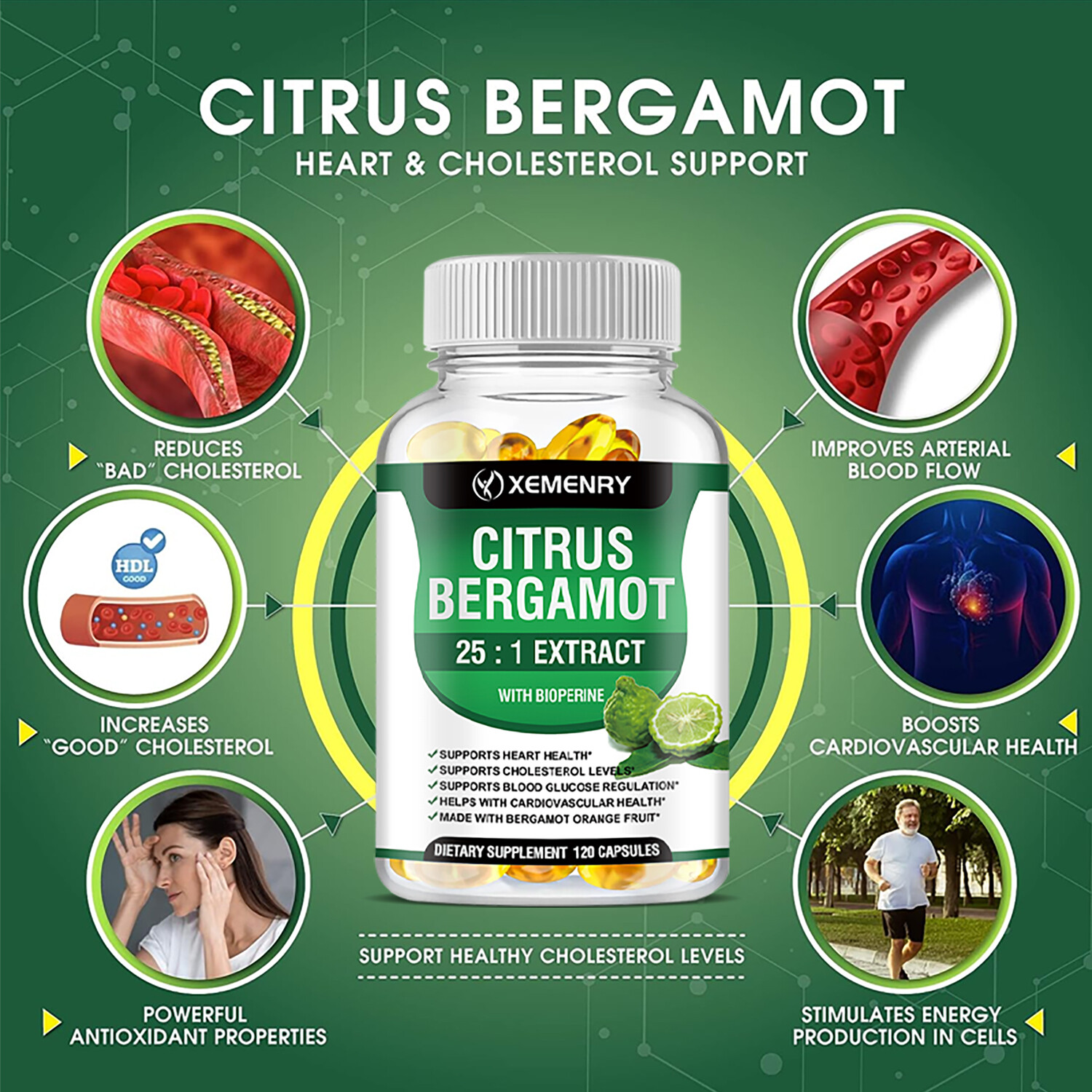 Citrus Bergamot – 25:1 Extract, 50% Supports Healthy Heart and Immune Support
