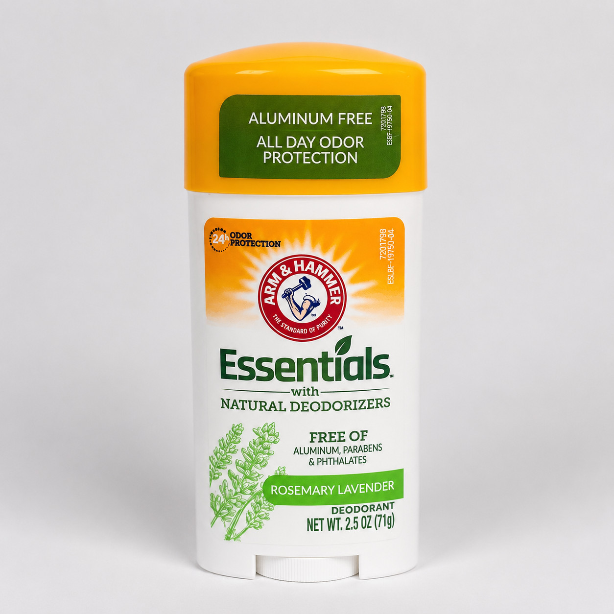 Arm & Hammer Essentials Natural Deodorant 4 Pack Aluminum Free 70g