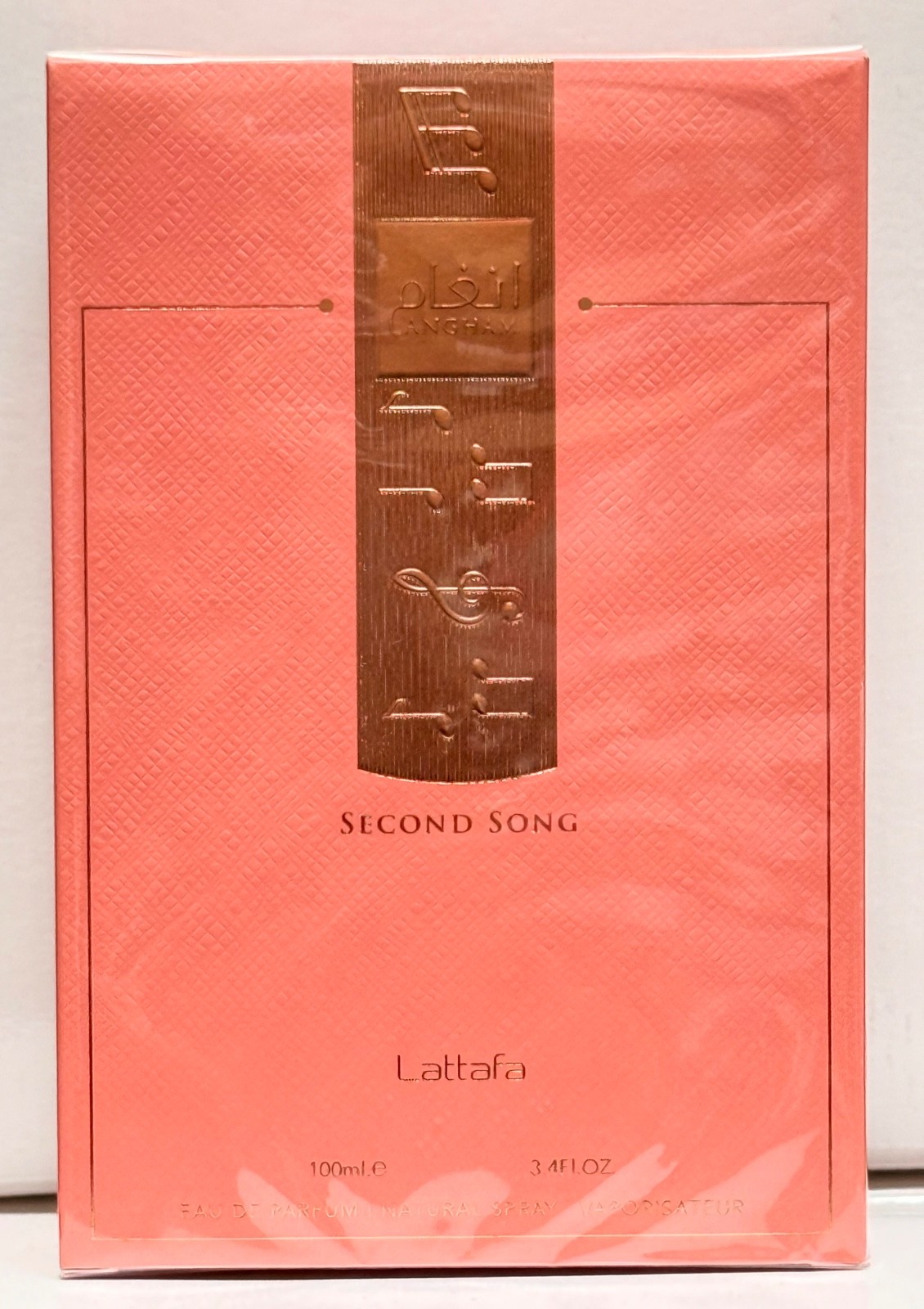 Angham Second Song by Lattafa, 3.4 oz EDP Spray for Unisex NEW IN BOX SEALED