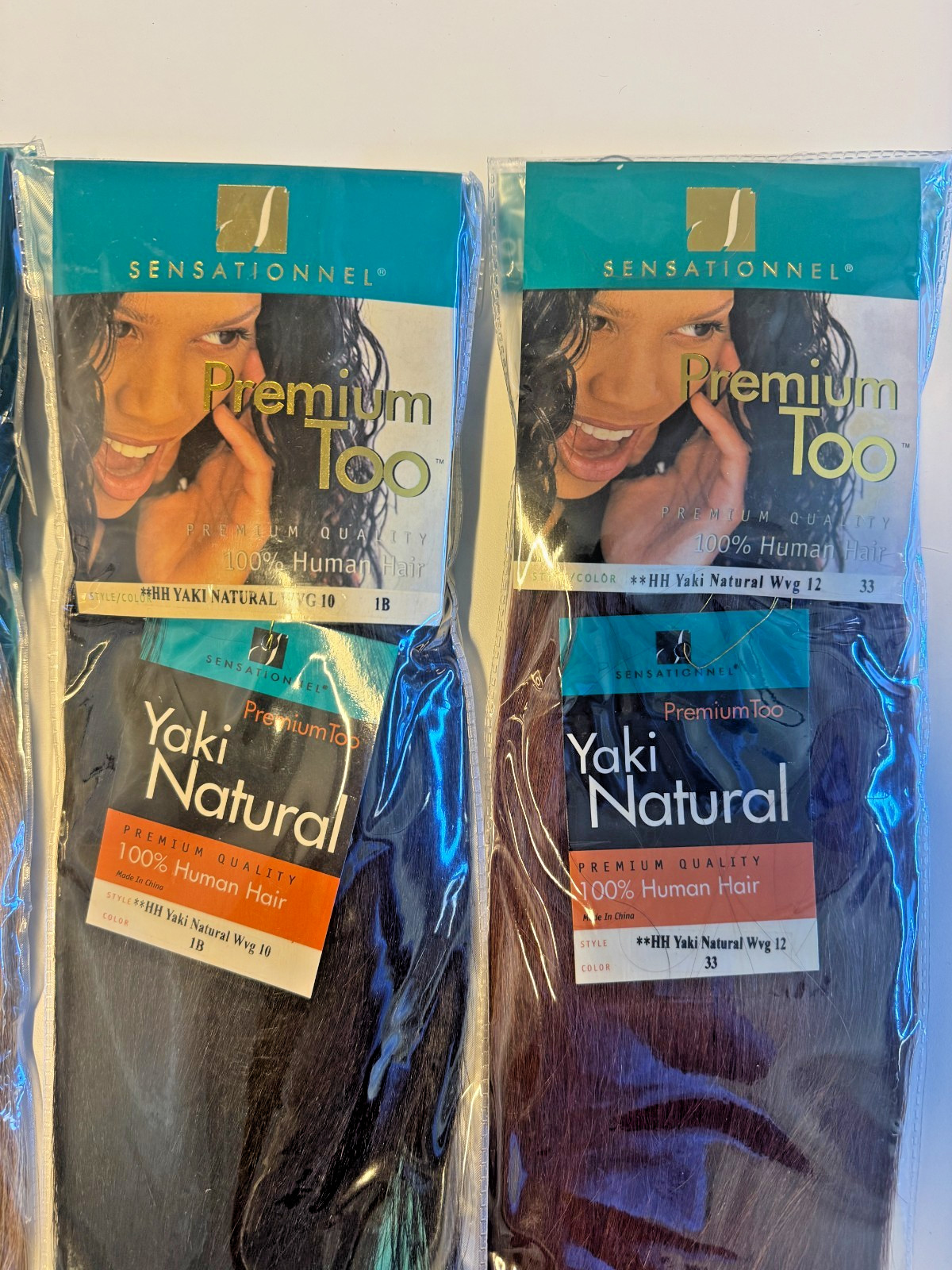 Sensationnel 100% Human Hair Natural Yaki Weave Multiple Lengths Colors