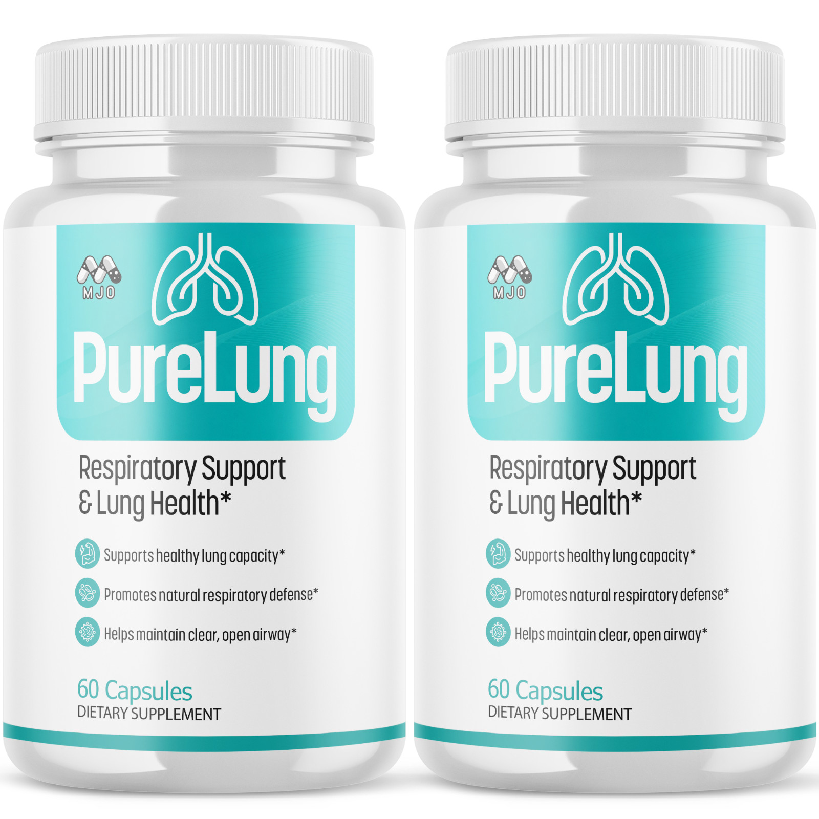 (2 Pack) PureLung Advanced Lung Support Supplement Pure Lung 120 Capsules