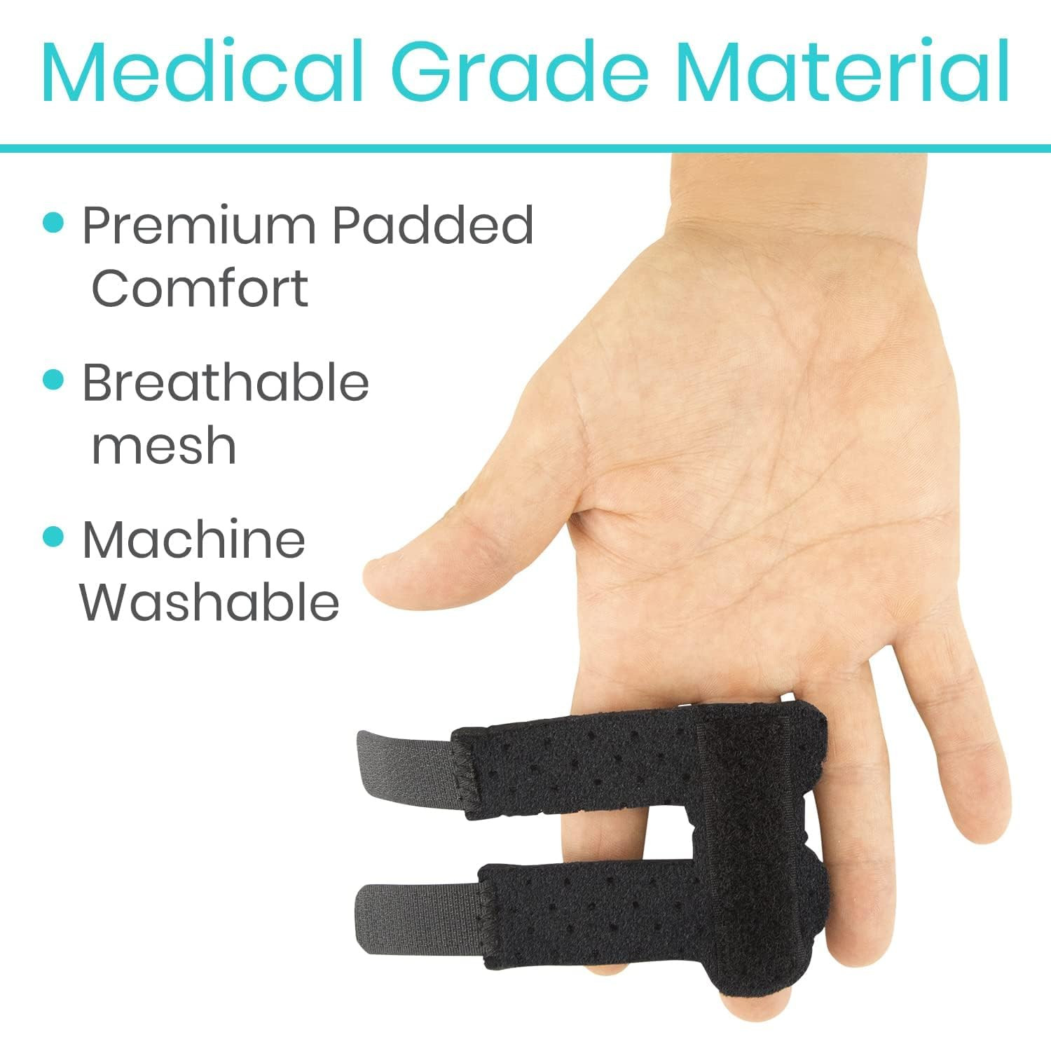 Vive Finger Splint (2 Pack) – Universal Finger Straightener – Broken and Trigger