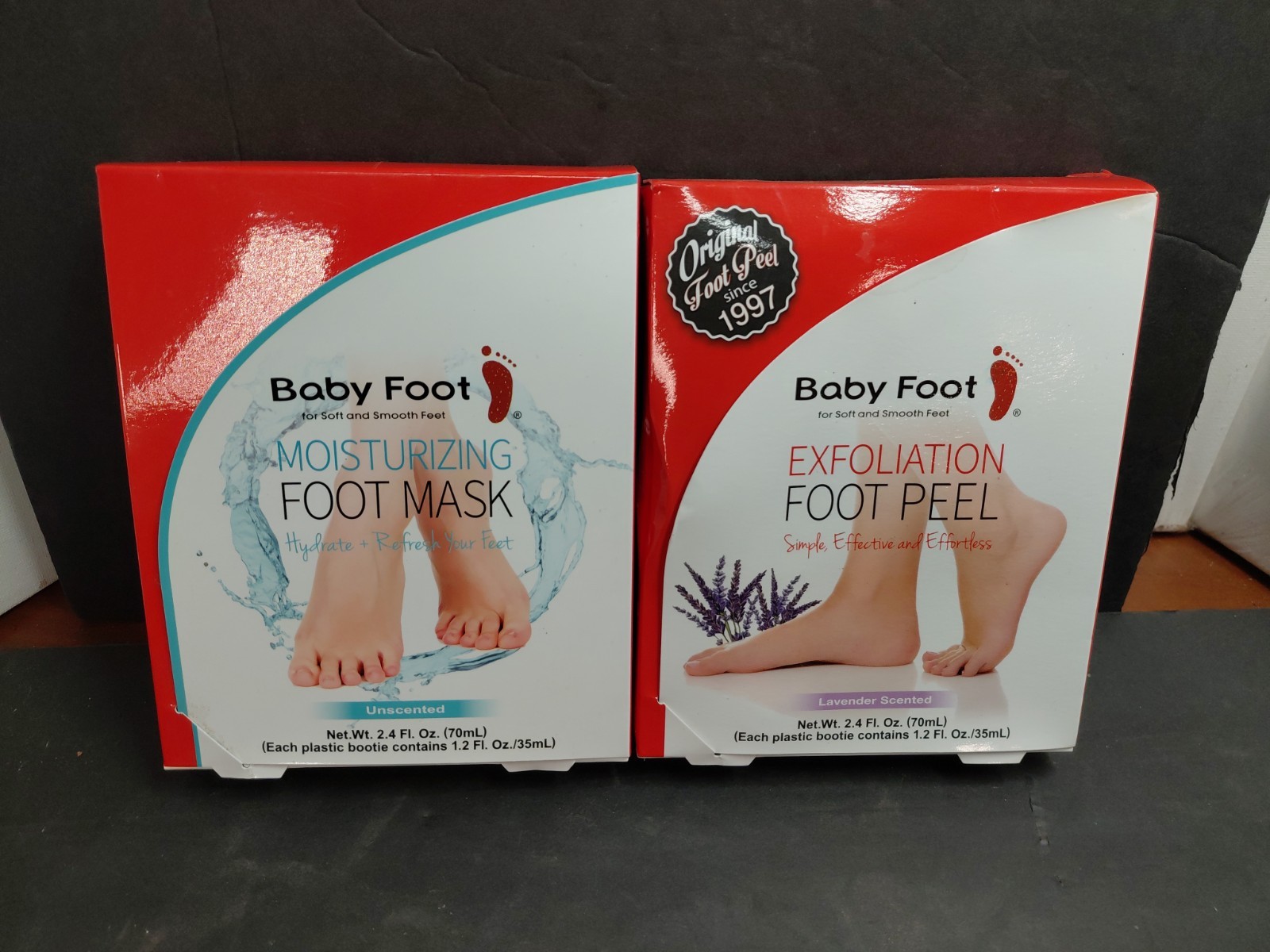 Baby Foot Exfoliating Foot Peel & Baby Foot Moisturizing Foot Mask Both NEW
