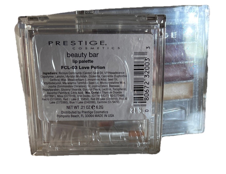 Prestige Beauty Bar Lip Palette FCL-03 Love Potion Lot Of 2, Sealed