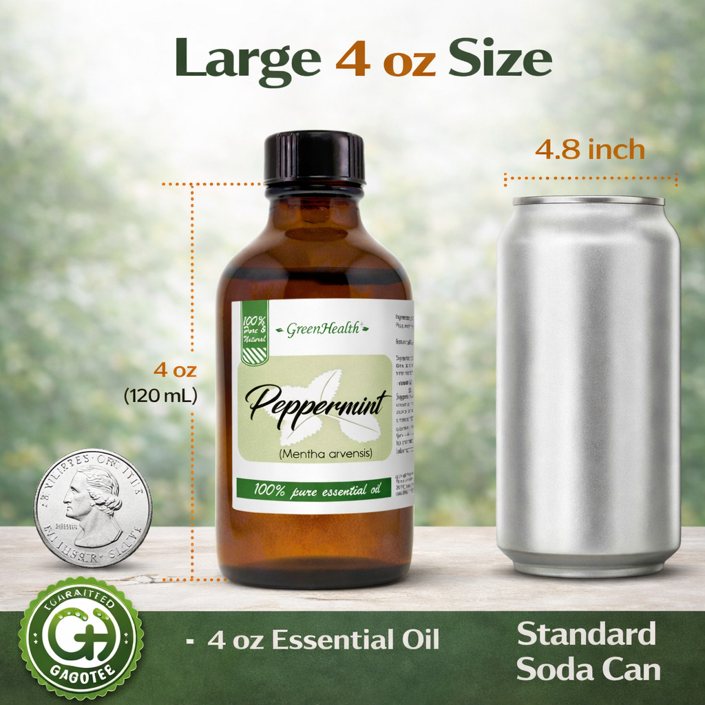 Essential Oil 4 oz with Free Glass Dropper, All Natural Uncut, 50+ Popular Oils