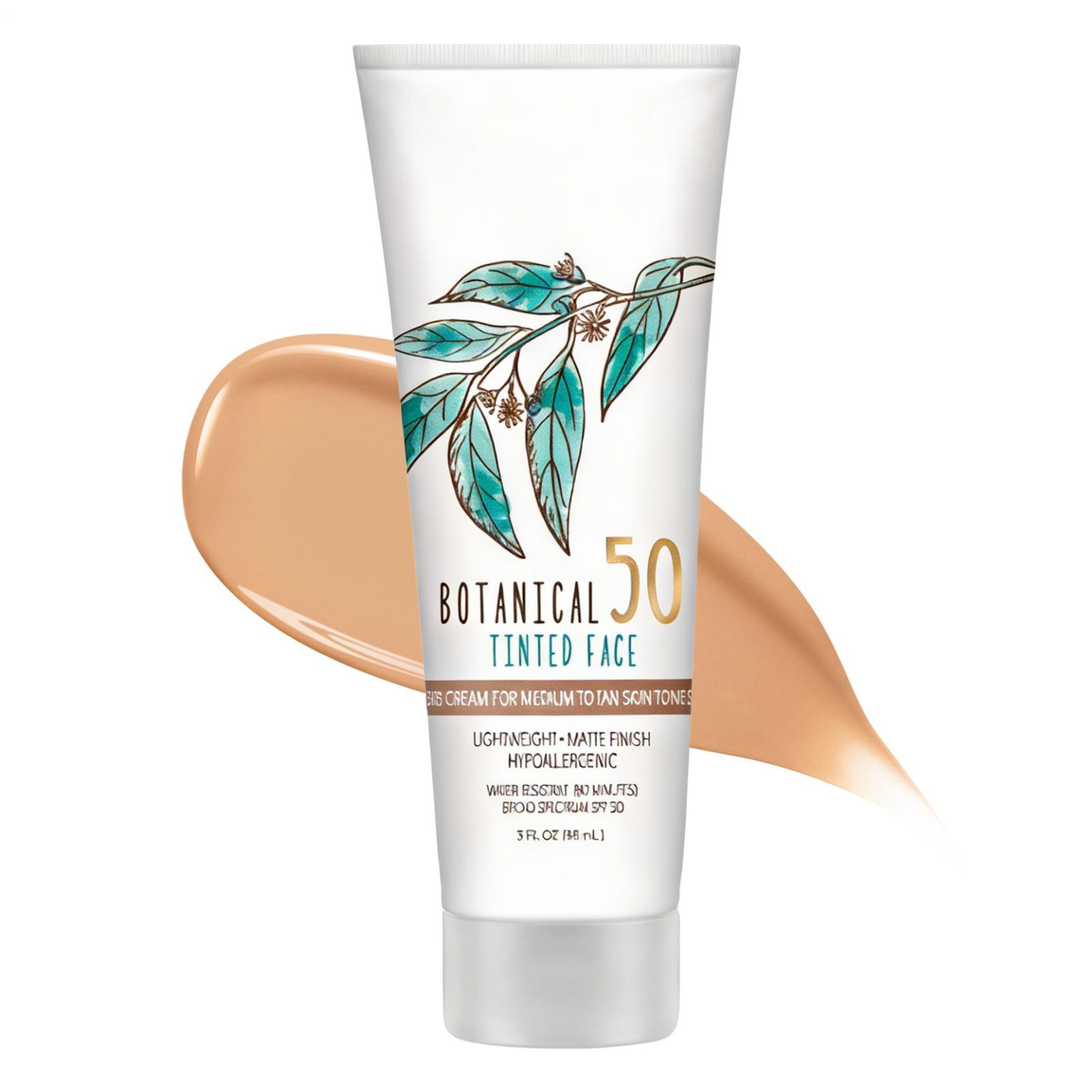 New Australian Gold Botanical SPF 50 Tinted Face Sunscreen 3 FL OZ