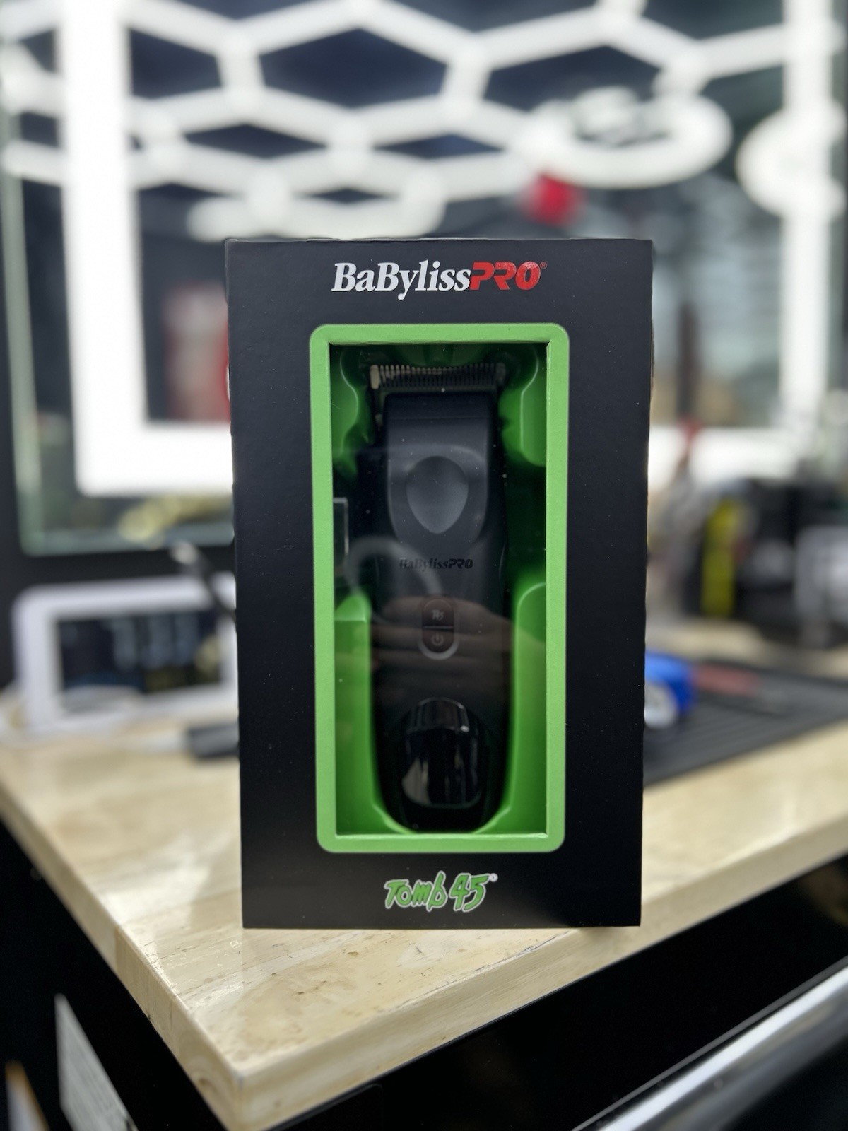 Babyliss Pro X Tomb45 Black Green Professional Cordless Clippers FXT45C Tomb 45