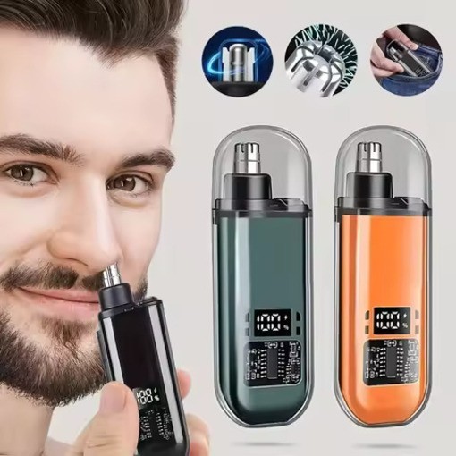 Nose Ear Hair Trimmer for Men USB-C Rechargeable Portable Grooming Kit Compact