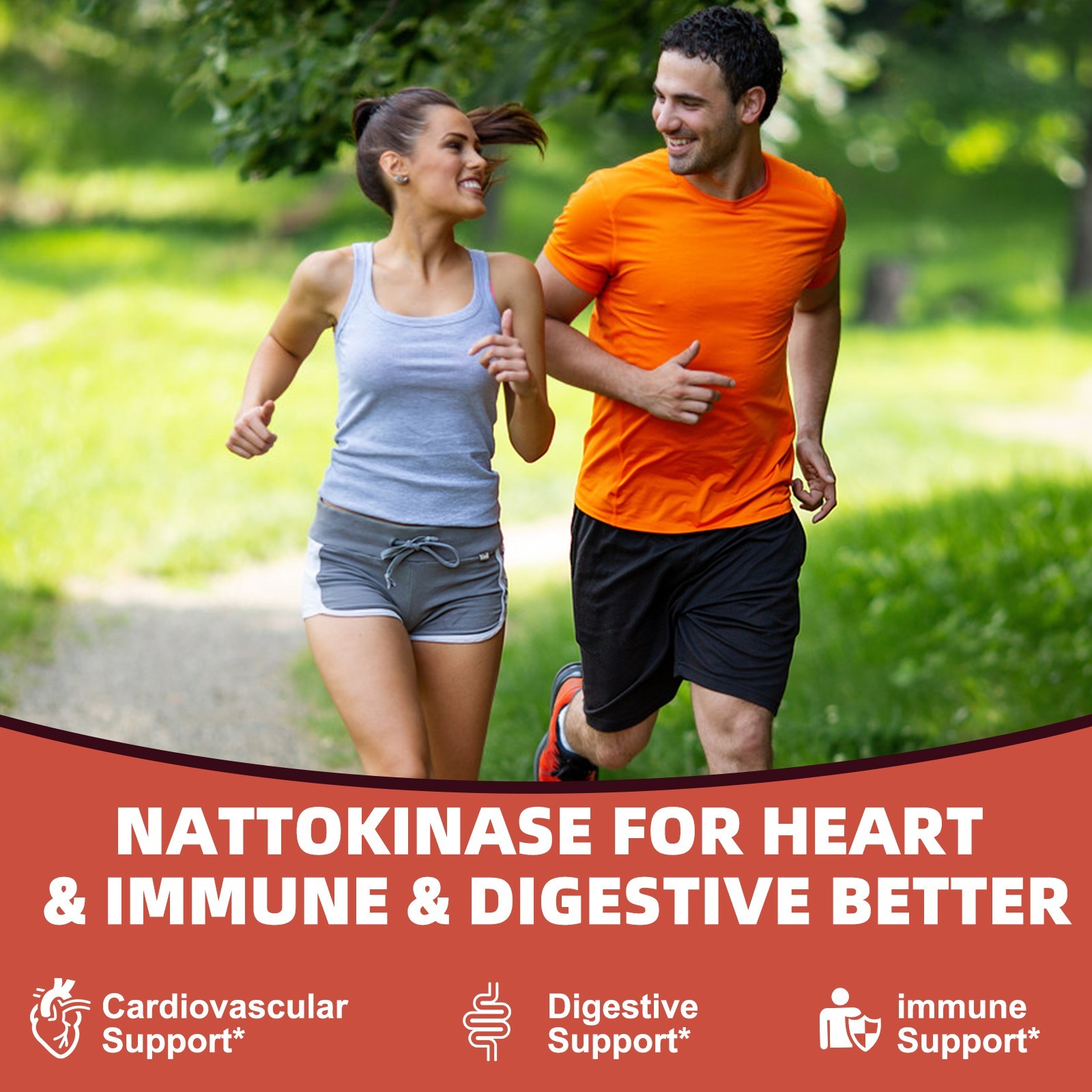 Nattokinase 4000 FU Serrapeptase 120000 SPU Lumbrokinase Enzyme Supplement with