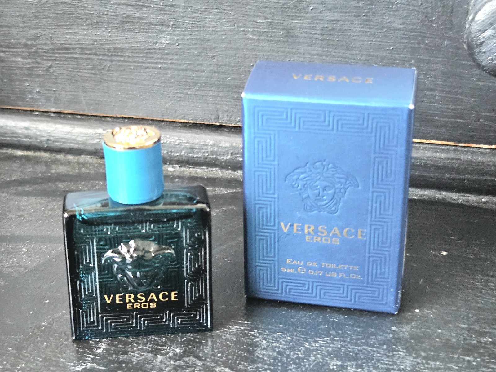 Versace Eros By Versace 0.17oz./5ml Edt Mini Splash For Men New In Box