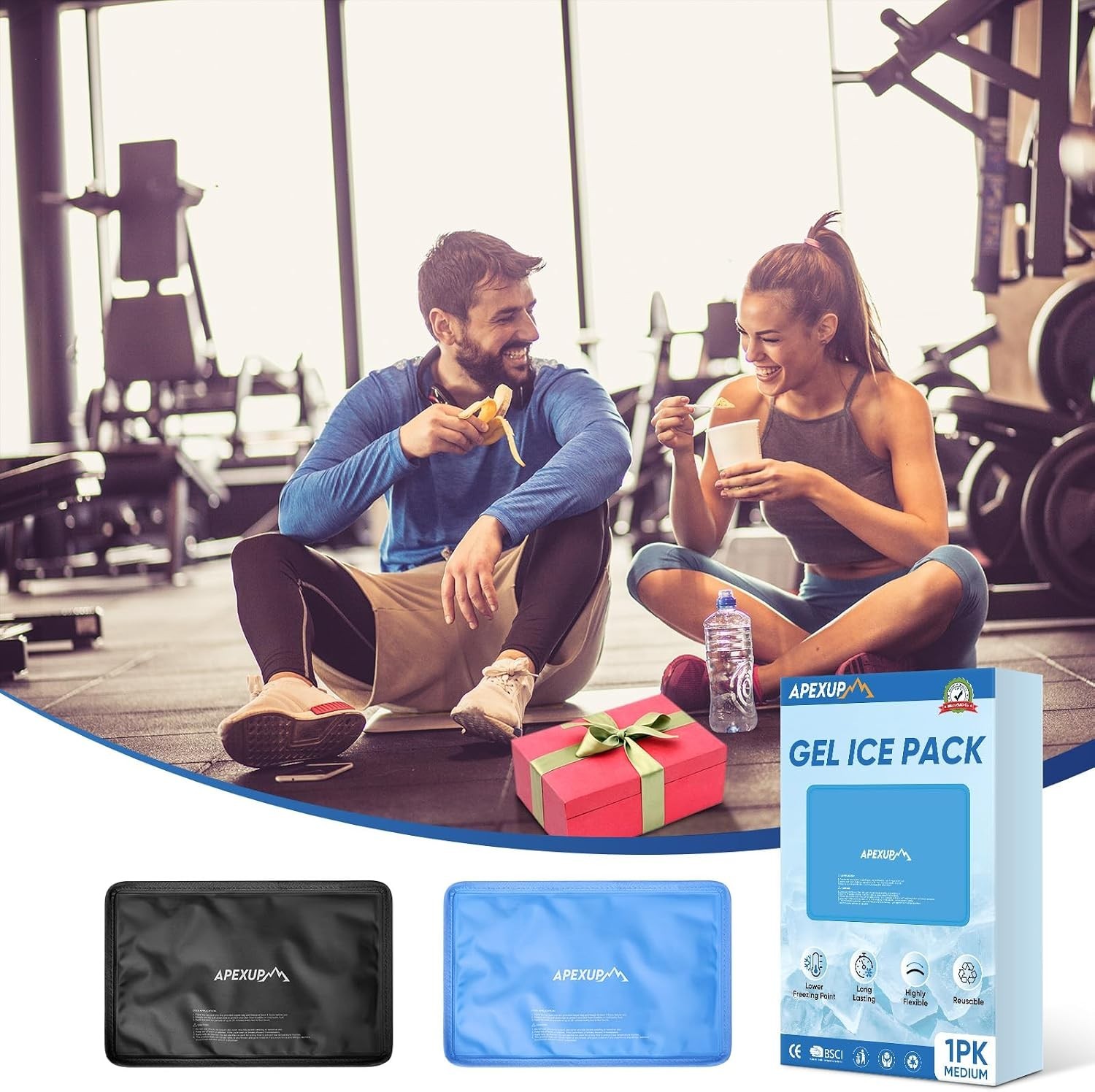 11″x7.1″ Reusable Gel Ice Pack – Leak-Proof Cold Pack for Pain Relief & Recovery
