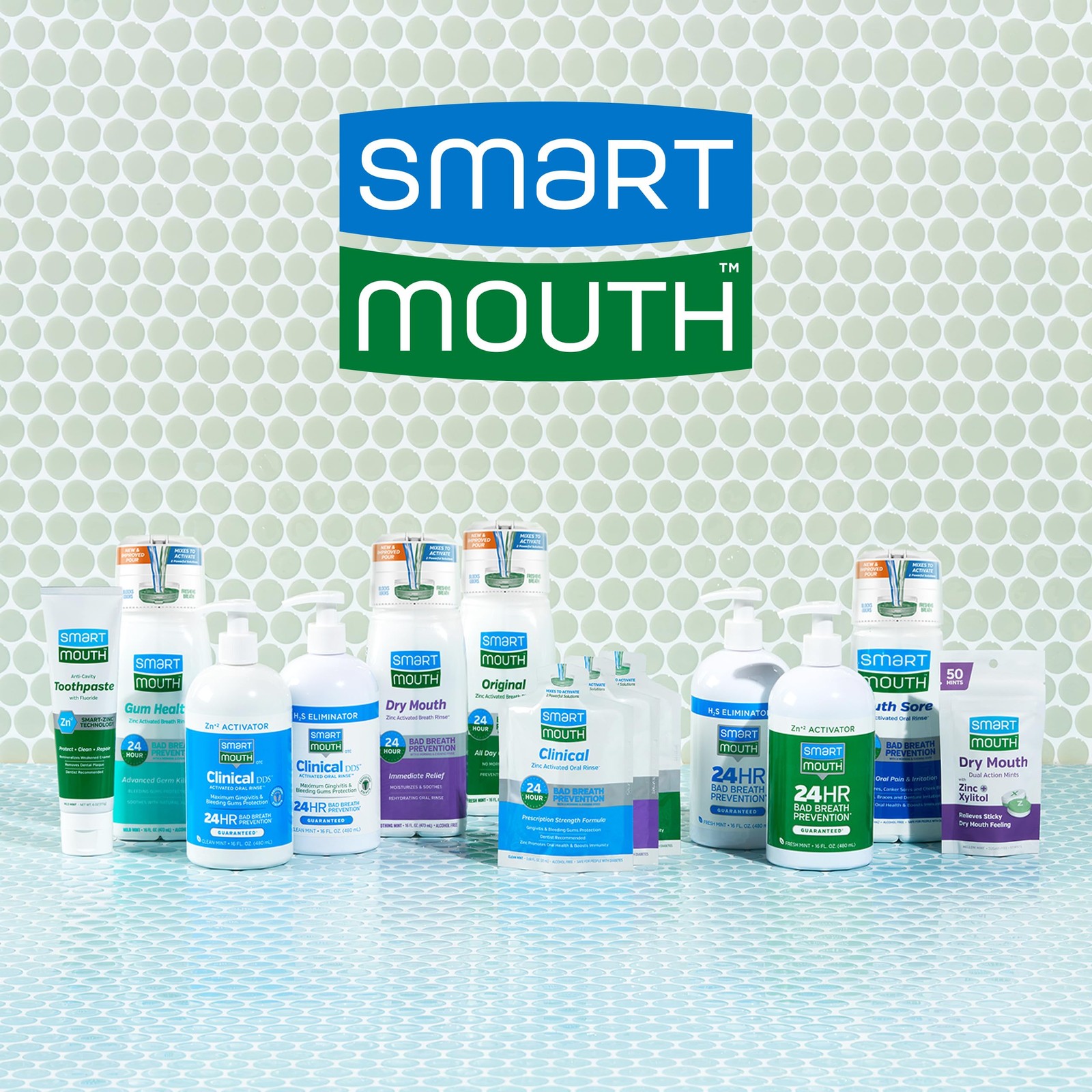 SmartMouth Original Zinc Activated Mouthwash Single Packs 4 Fl Oz (Pack of 3)
