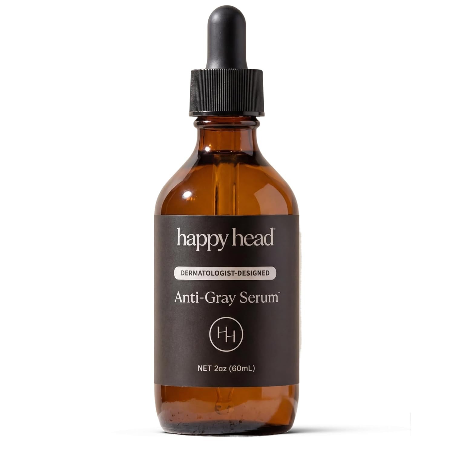 Happy Head Anti Gray Hair Serum for Men and Women with Vitamin B3, B6 & Peptide