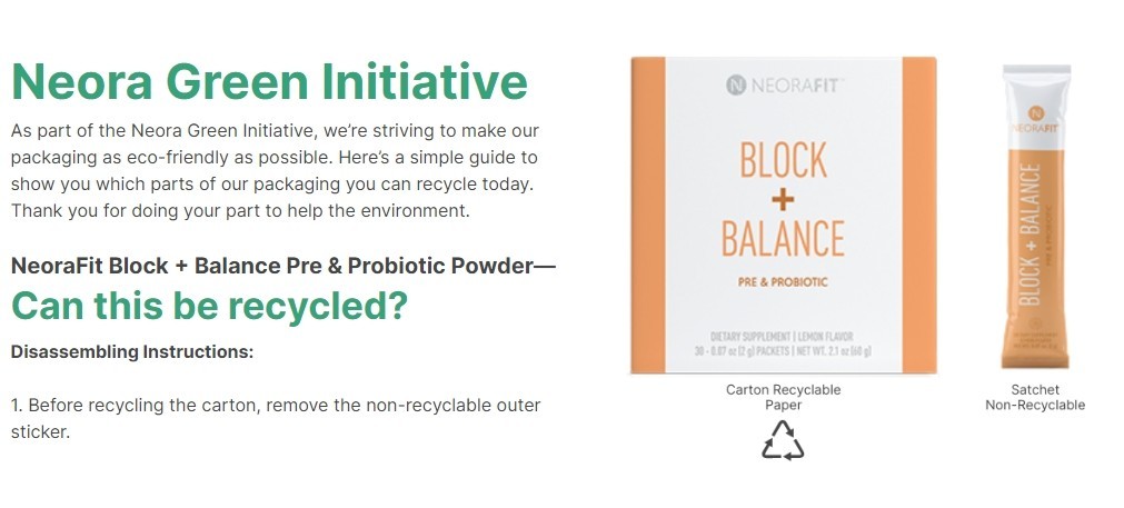 NeoraFit™ Block + Balance Pre & Probiotic Powder – Weight Loss Supplements -NEW!