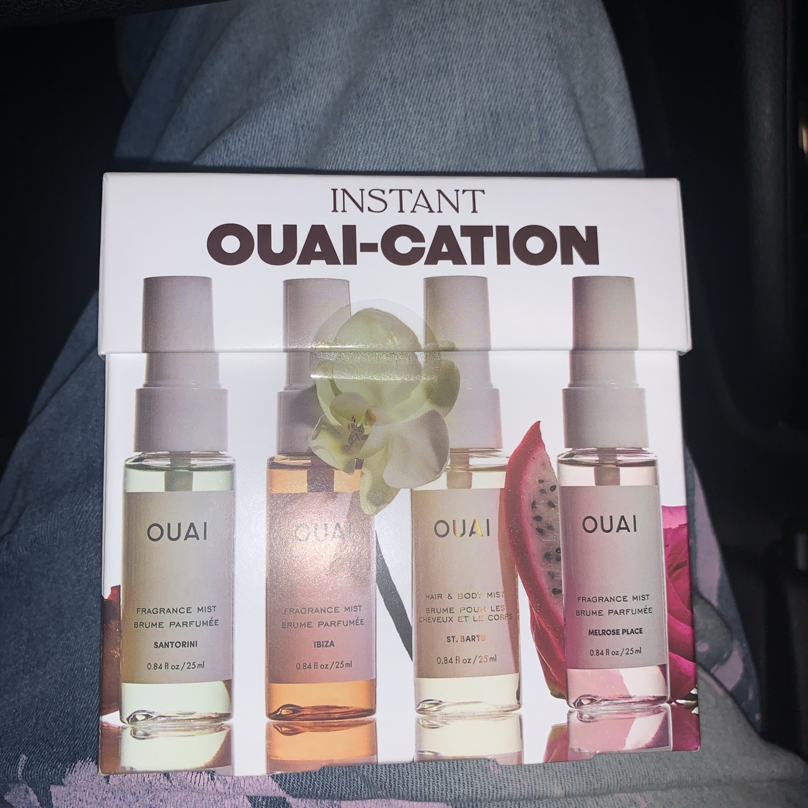 Ouai Instant Ouai-Cation 4 Piece Body Spray Set 25 Ml Each 100 ML Total. SEALED