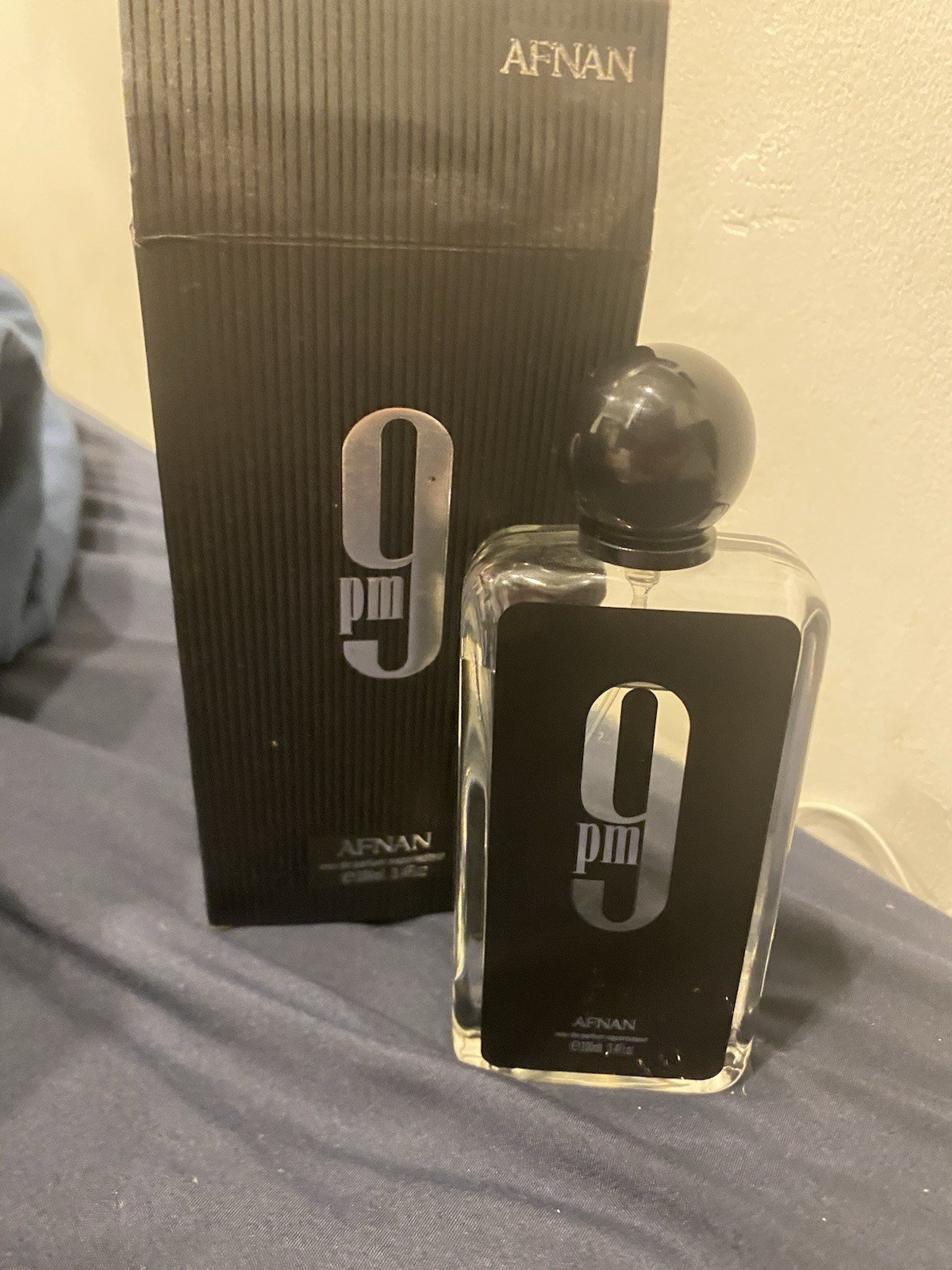 AFNAN 9 PM EAU DE PARFUM SPRAY FOR MEN 3.4 Oz / 100 ml New Sealed