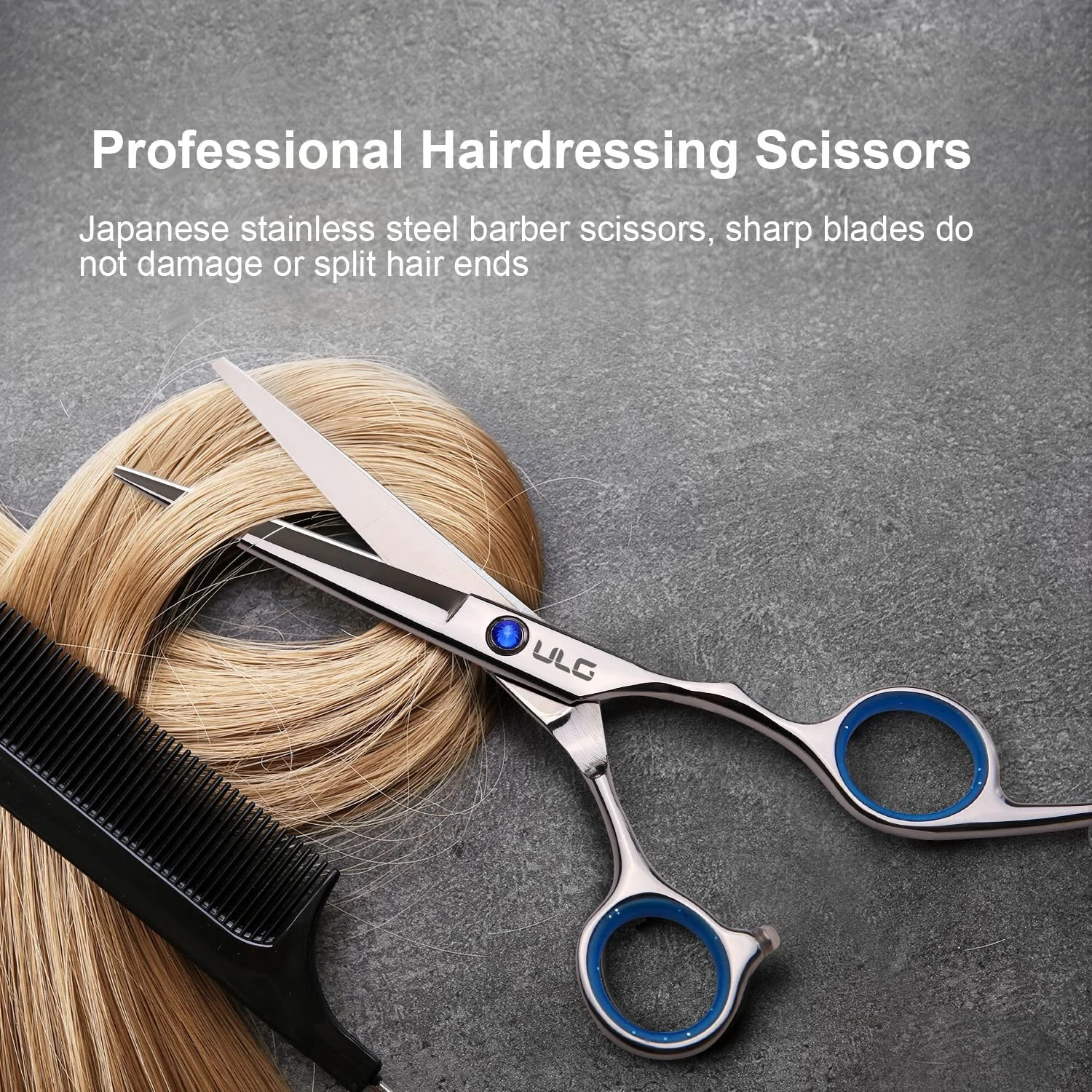 Hair Cutting Scissors, ULG Professional Hair Scissors 6.5 inch Right-Hand Razor