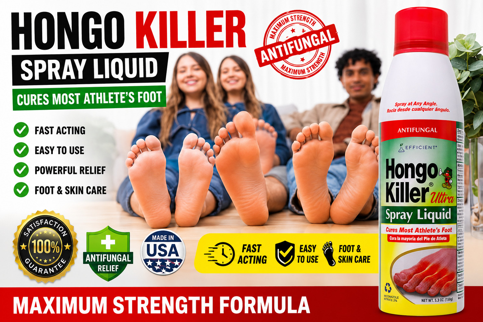 HONGO KILLER Nail ANTIFUNGAL Cream Spray Ointment Fungus Cure Medicine Health BD