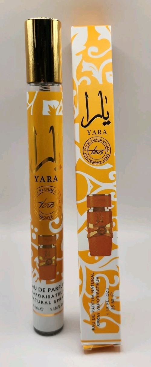 NIB YARA Tous Lattafa Eau De Parfum Natural Spary 1.18 Fl.Oz 35ml Perfume Travel