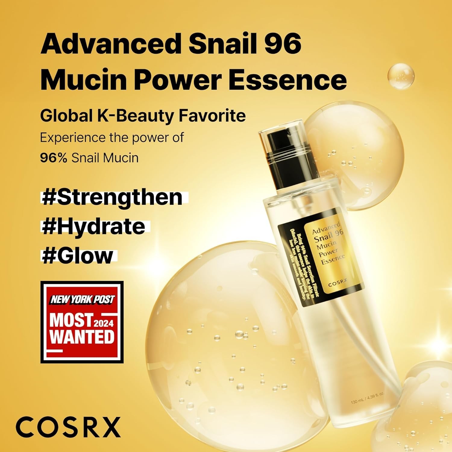 Snail Mucin 96% Repairing Serum Hydrating Face Serum 100ml