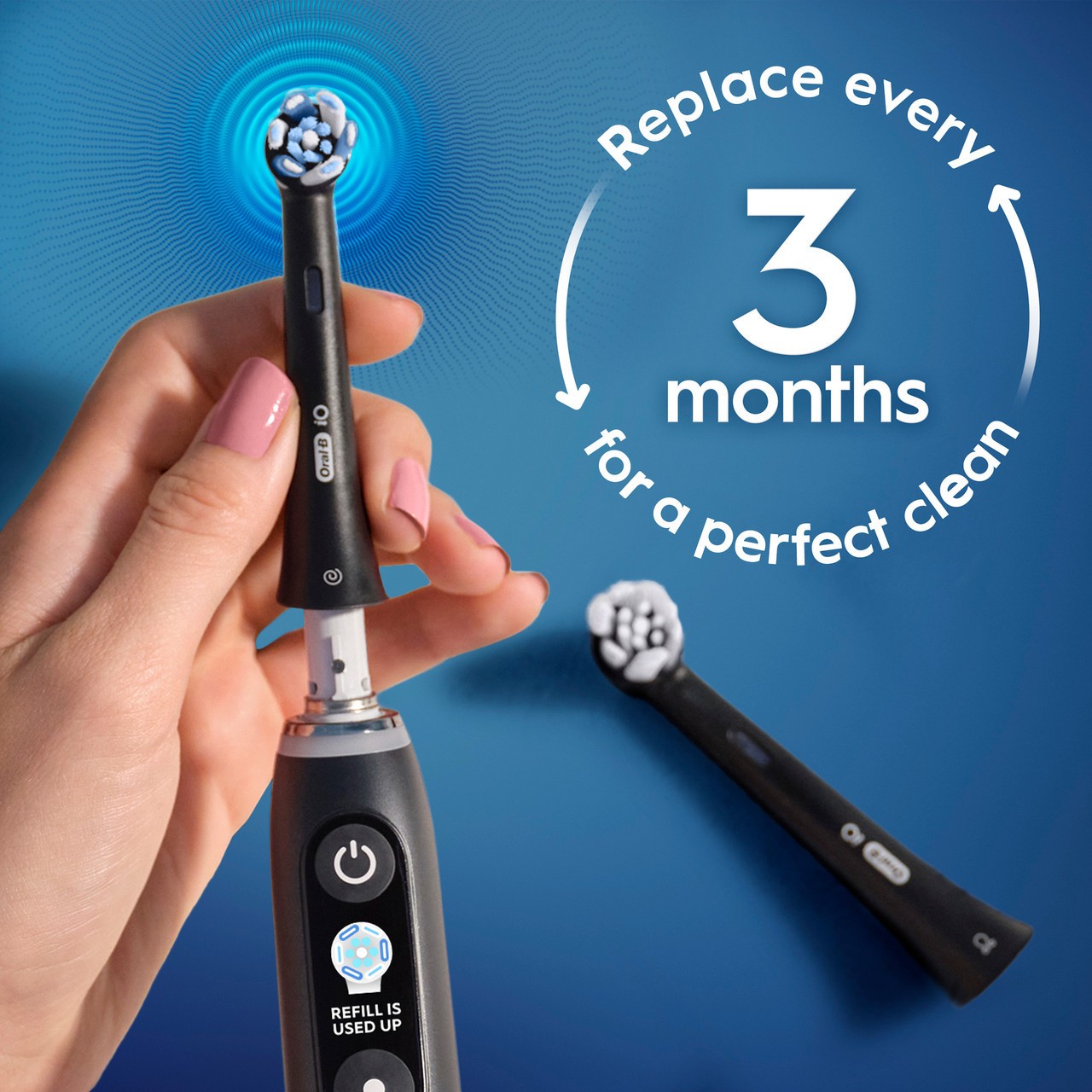 Oral-B iO Deep Clean Replacement Brush Heads 9ct All Black Sealed iO Series NEW