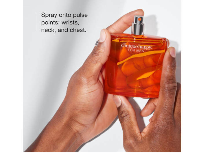 Clinique Happy Men Cologne Spray 3.4 oz / 100ml EDT Fresh Citrus Men’s Fragrance