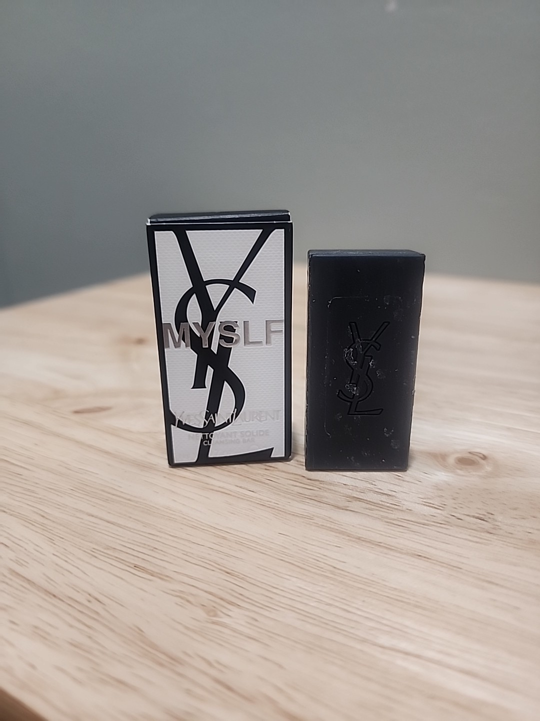 NEW YSL MYSLF EAU DE PARFUM YVES SAINT LAURENT 0.7 OZ / 20 G MINI CLEANSING BAR