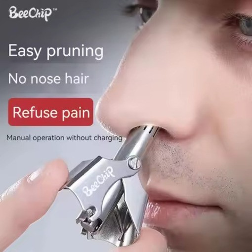 Nose Ear Hair Trimmer for Men USB-C Rechargeable Portable Grooming Kit Compact