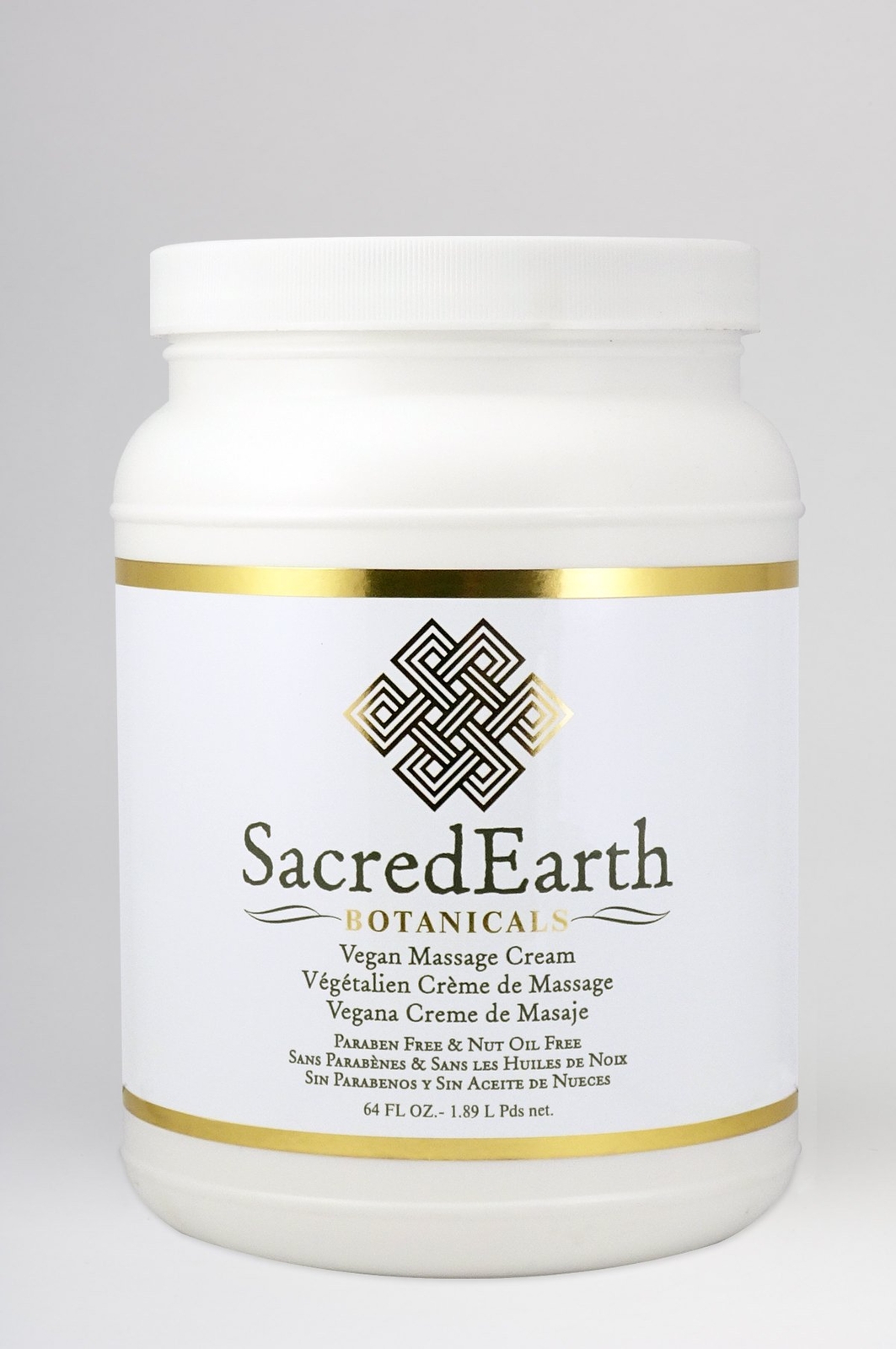Organic Unscented Massage Cream 64 Fl Oz Vegan Gluten Free Hypoallergenic