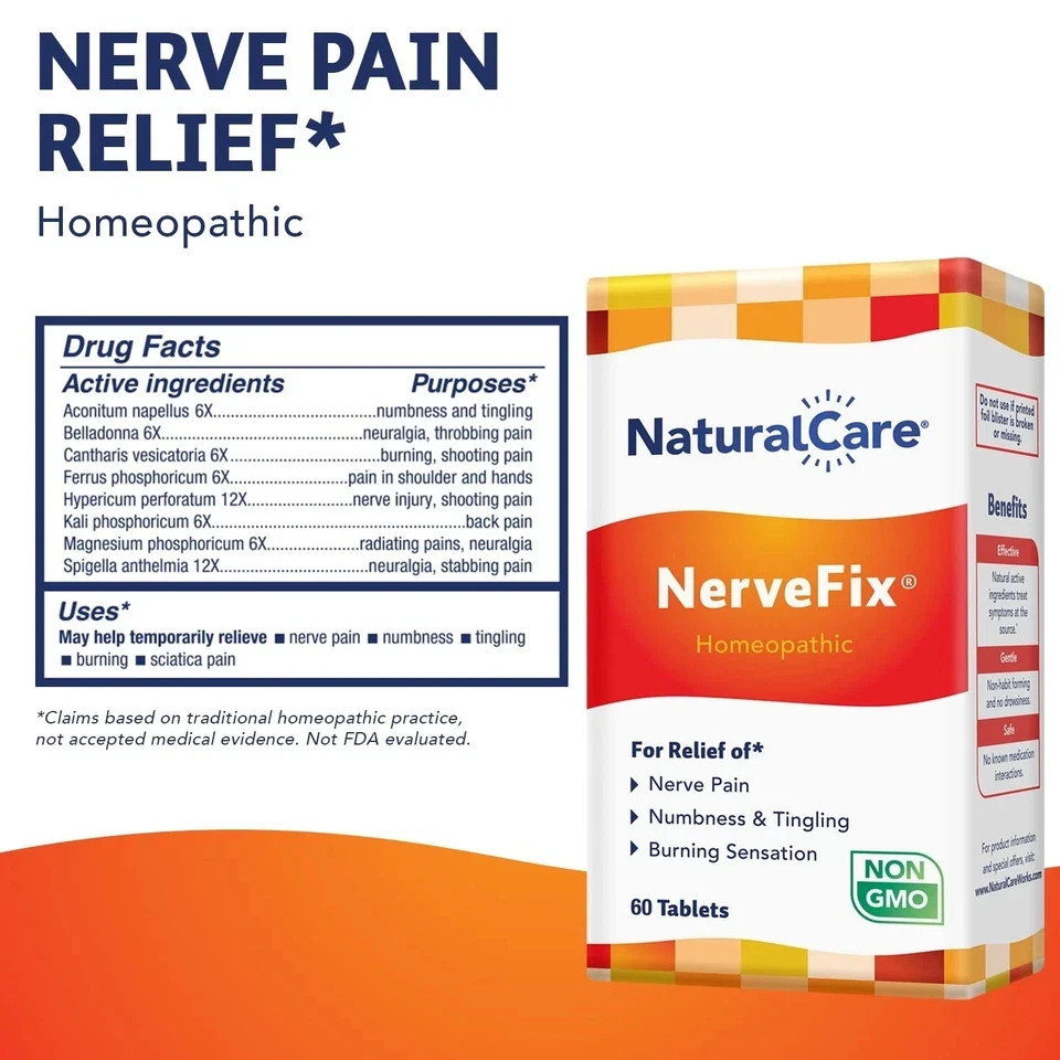 Natural Care NerveFix 60 Tabs pack of 2