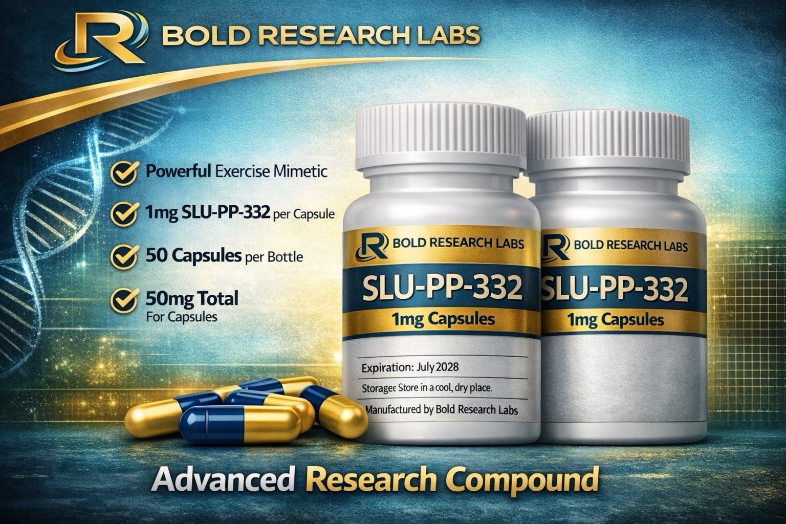 Bold Research Labs SLU-PP-332 1mg Capsules 50 Count Advanced Research Compound