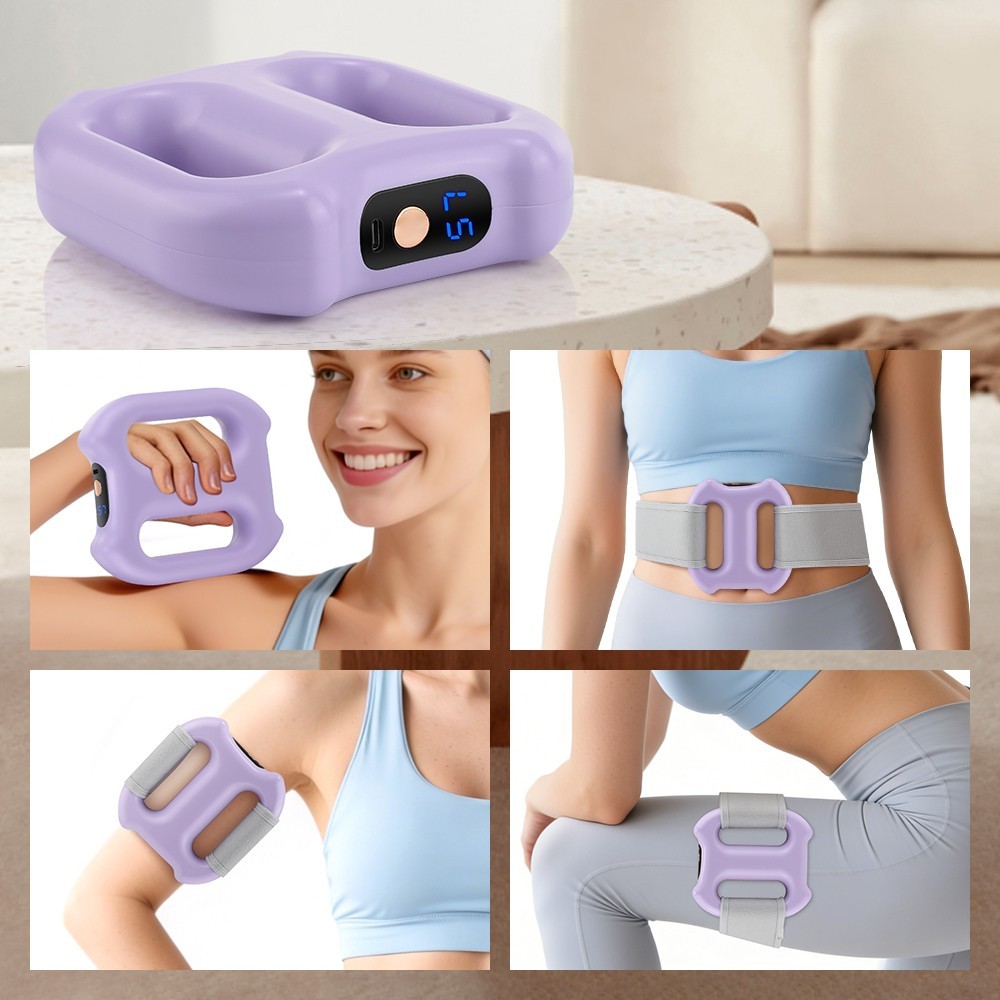 Electric Vibration Fascia Massager Charging Fascia Ring Portable Waist Massager