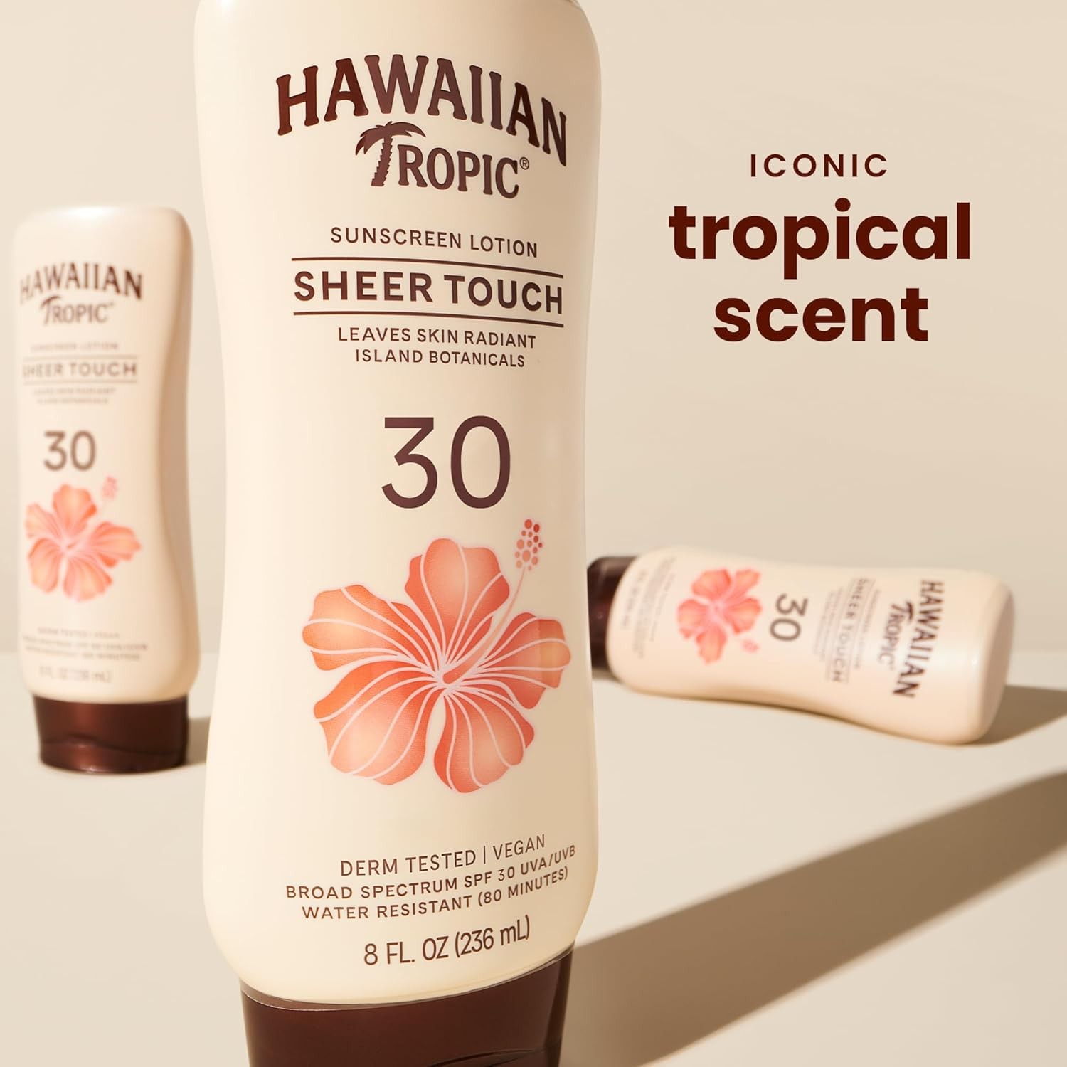 Hawaiian Tropic Sheer Touch Lotion Sunscreen, Moisturizing Broad-Spectrum Protec