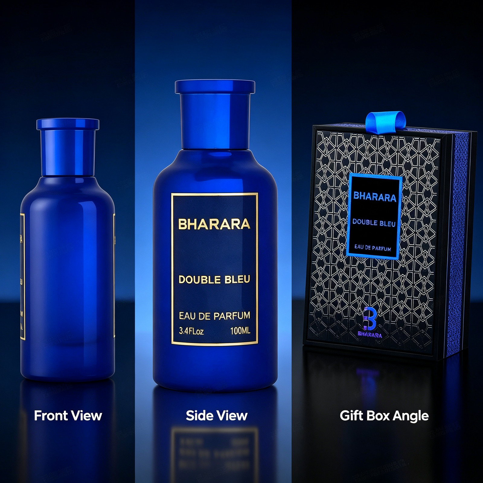 BHARARA DOUBLE BLEU EAU DE PARFUM 3.4 FL OZ FOR MEN