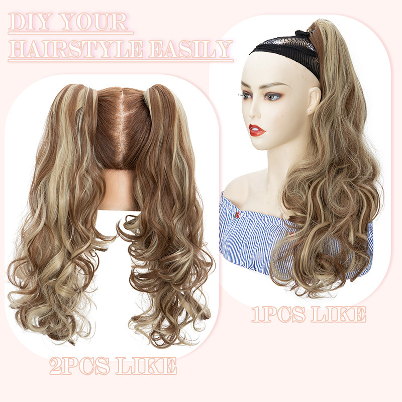 Claw Ponytail Hair Piece Soft Thick Hairpiece Clip In Pony Tail as Human 12″-30″