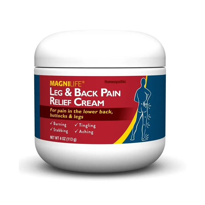MagniLife Leg and Back Pain Relief Cream 4 oz Homeopathic Pain Relief
