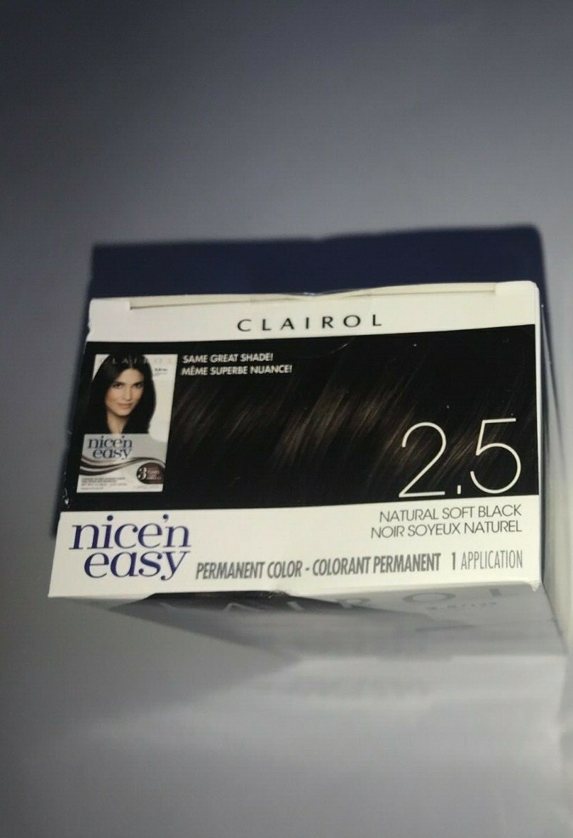 Clairol Nice ‘N Easy Hair Color 2.5/123 Natural Soft Black Procter & Gamble HTF