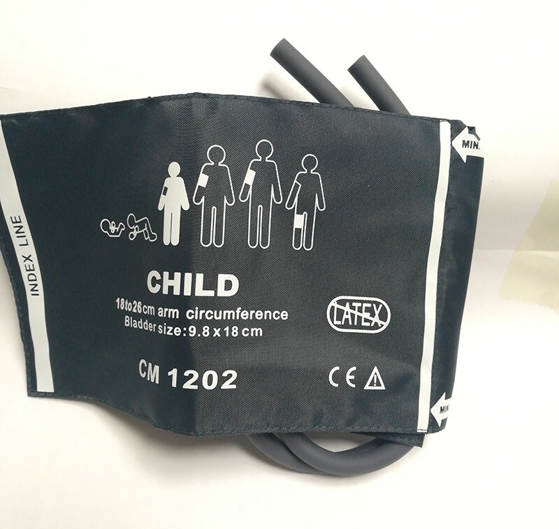 5pcs/Lot Arm Blood Pressure/Patient Monitor Cuff Child Double-tube CM1202