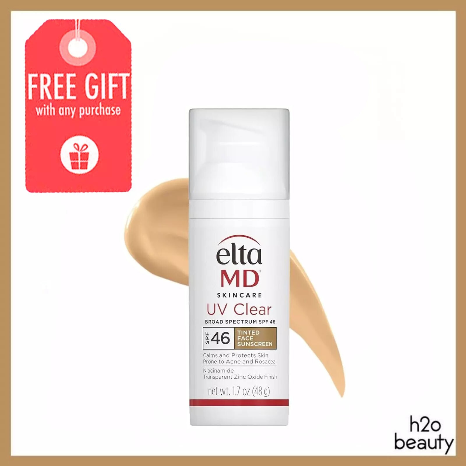 Elta MD UV Clear TINTED Facial Sunscreen SPF 46 1.7 oz EXP 09/2026 *New in Box*
