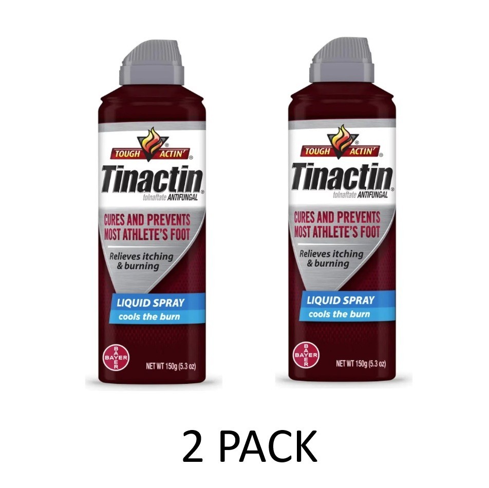 2 PACK Tinactin Liquid Foot Spray 5.3 Oz Pack of 1 with Free Us Shipping
