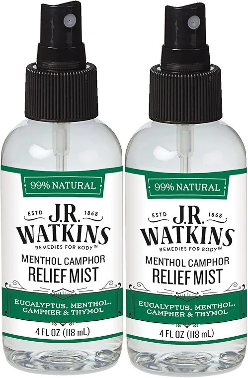 5 – Bottles Of J.R. Watkins Menthol Camphor Relief Mist 4Fl Oz