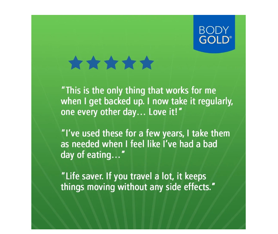 Body Gold Colon Clenz Regularity & Detox Formula | Once 75 Count Pack of 1
