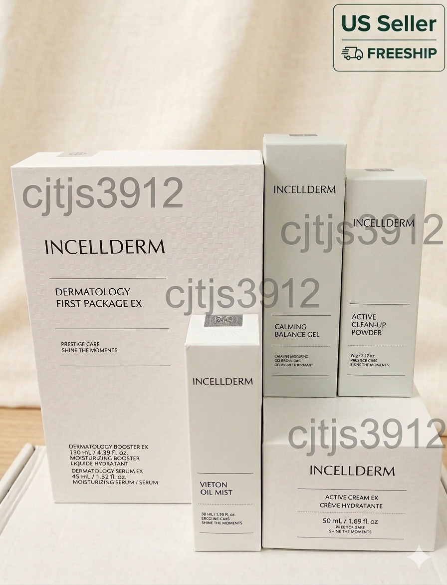 ✅ NEW Incellderm Cream Gel Oil Mist First Package Set 5PC Fast Shipping