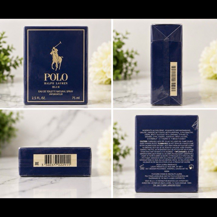 Ralph Lauren Polo Blue Eau de Toilette Spray, Regular Size 2.5 fl oz