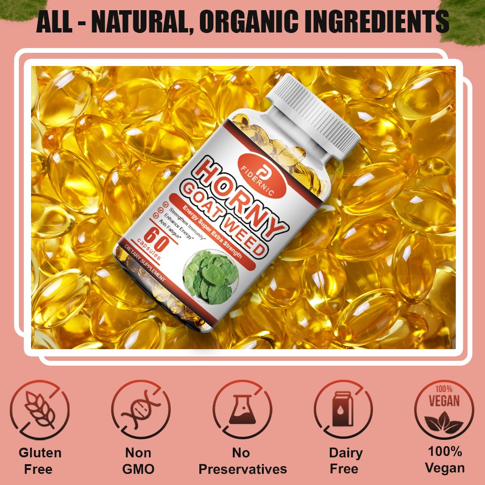 Horney Goat Weed for Men Strengthen Immunity Enhance Energy Anti Fatigue