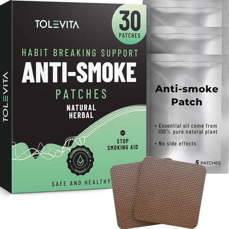TOLEVITA Anti- Smoke Herbal Patches Transparent 7 mg | Quit Smoking Patches t…