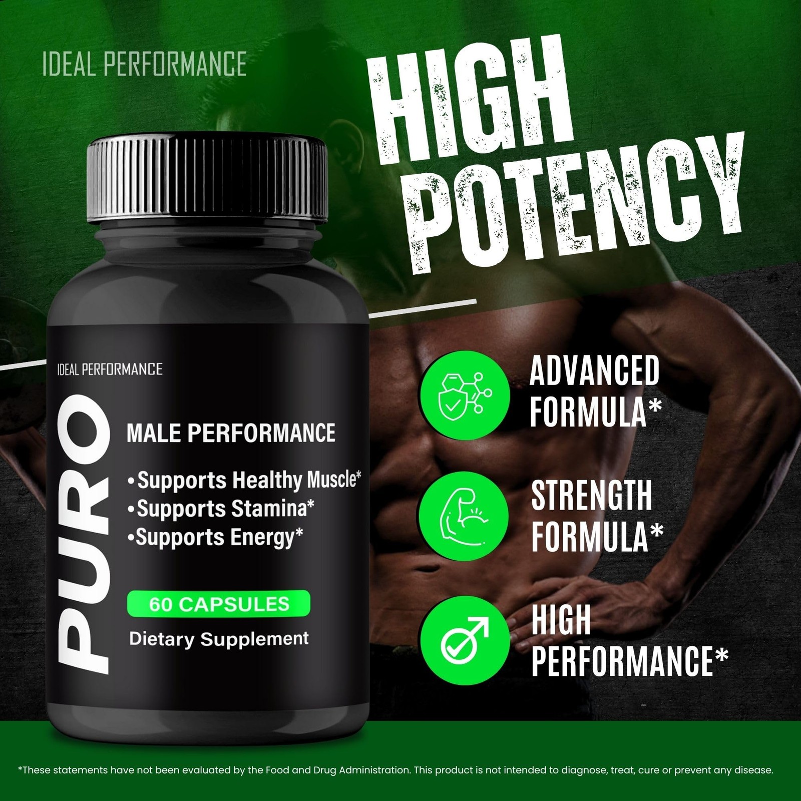 Puro General Wellness Supplement – 120 Capsules (2 Pack)