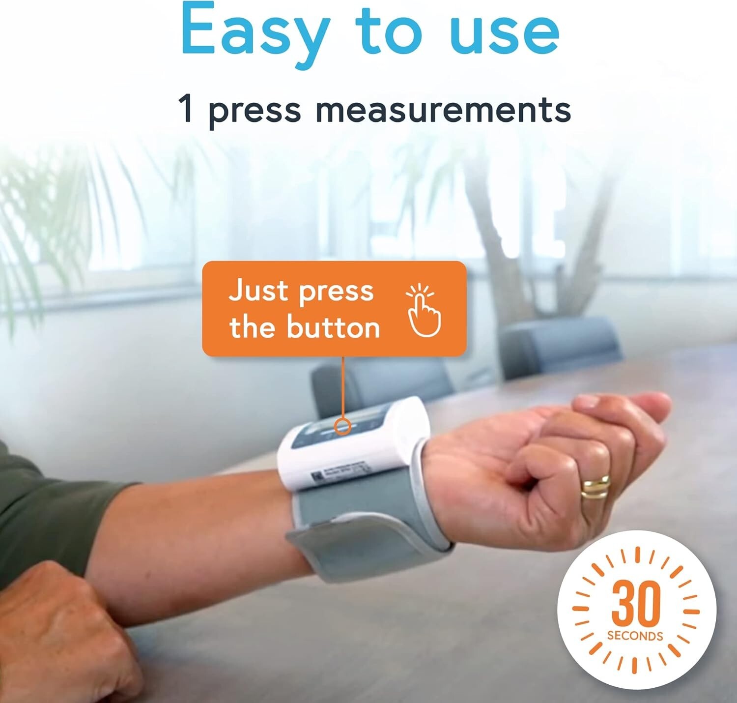 FSA HSA Eligible Blood Pressure Monitor Wrist – Accurate Readings in 30 Seconds