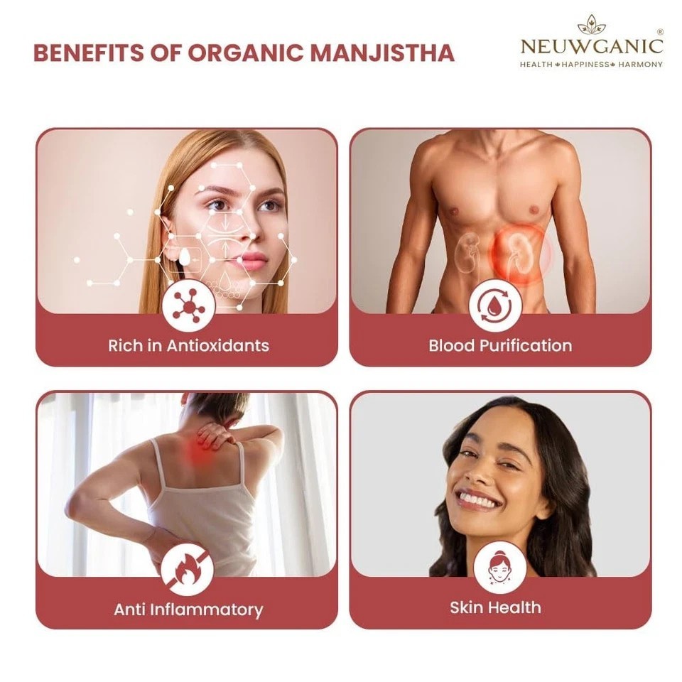 Neuwganic Organic Manjistha Powder 100gm