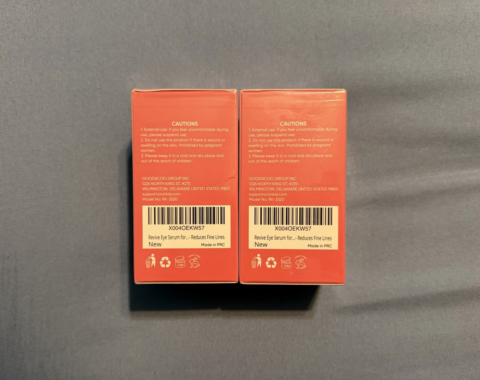 Ronkie Revive Eye Serum Retinol Niacinamide Hyaluronic Acid 0.7 fl oz